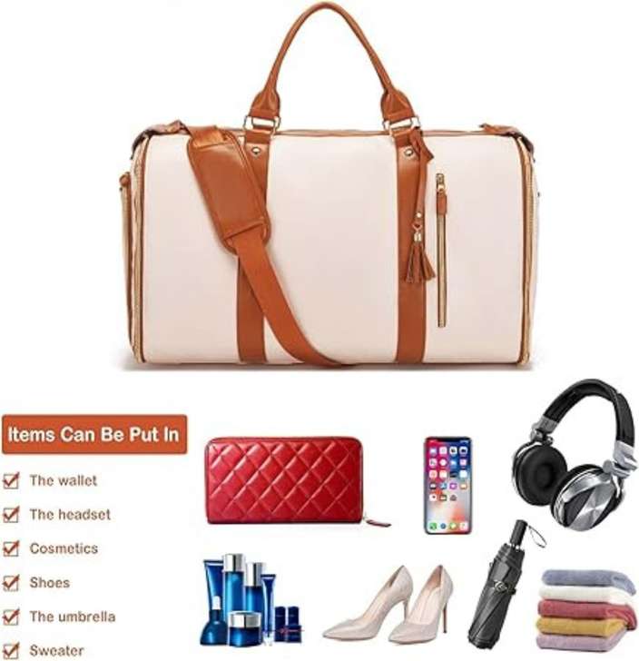 45 L Hand Duffel Bag - Airline Foldable

Convertible luggage Garment 2 in 1 Hanging

Duffle bag - Large Capacity